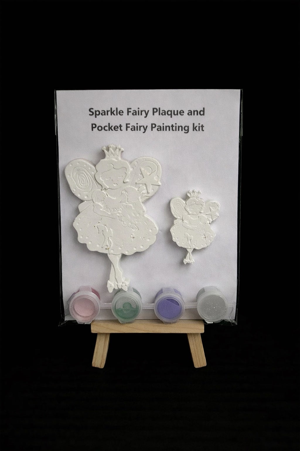 Sparkly Fairy plaque (with hanger) and Pocket Fairy kit