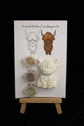 Scottish Highland cow craft magnet kit
