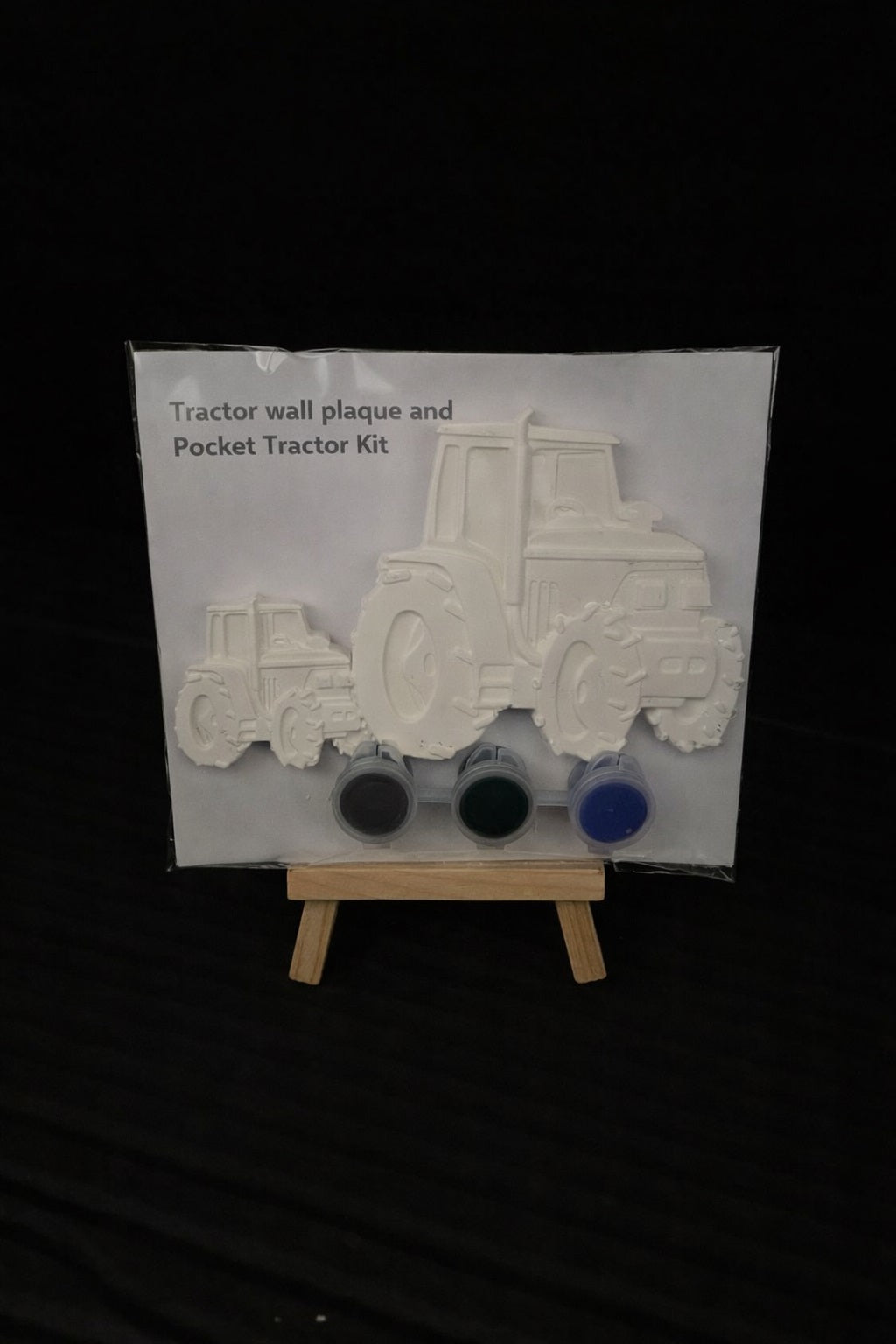 Tractor wall plaque (with hanger) and Pocket tractor kit